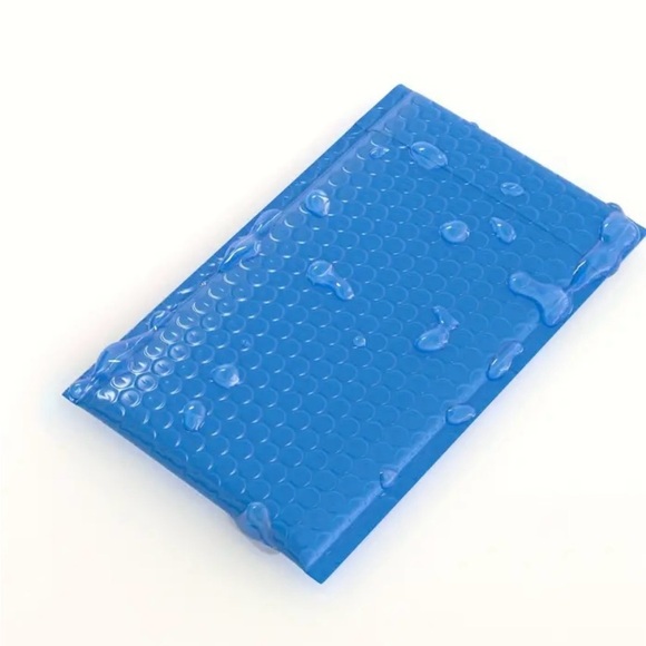 11”x9.29”Bright Blue Bubble Mailers 10for$10SturdyWater Resistant Free Stickers - Picture 8 of 11